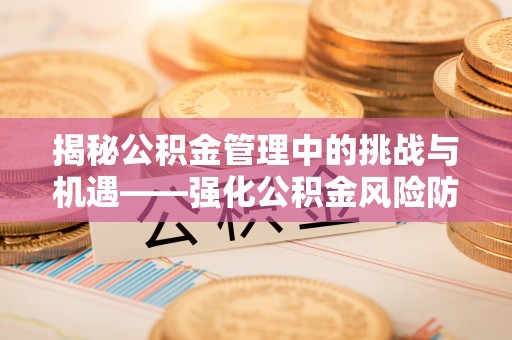 赛罕揭秘公积金管理中的挑战与机遇——强化公积金风险防控的多维策略