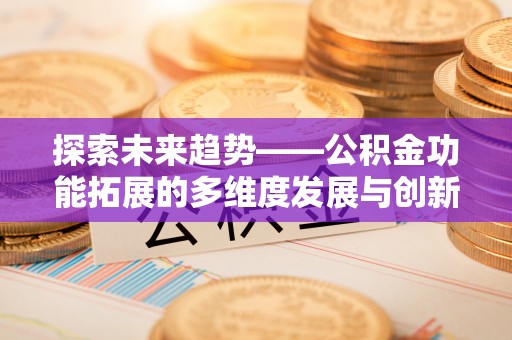 赛罕探索未来趋势——公积金功能拓展的多维度发展与创新
