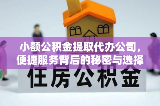 赛罕小额公积金提取代办公司，便捷服务背后的秘密与选择指南